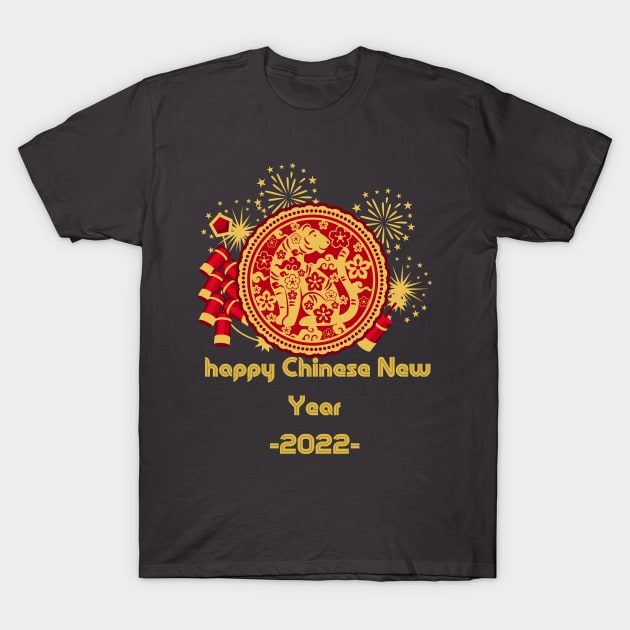 Happy Chinese New Year 2022 Year of The Tiger Zodiac Tiger T-Shirt by NessYou